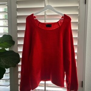 ASOS Curve Bold Red Scoop Neck Sweater